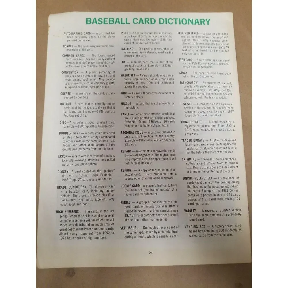 1989 Hygrade Baseball Card Values Book And Guide To Collecting
